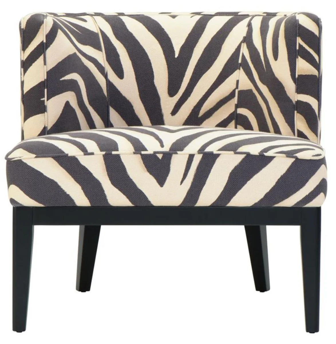 Casa Padrino sillón en diseño cebra 78 x 74 x H. 77 cm - sillón de salón de lujo