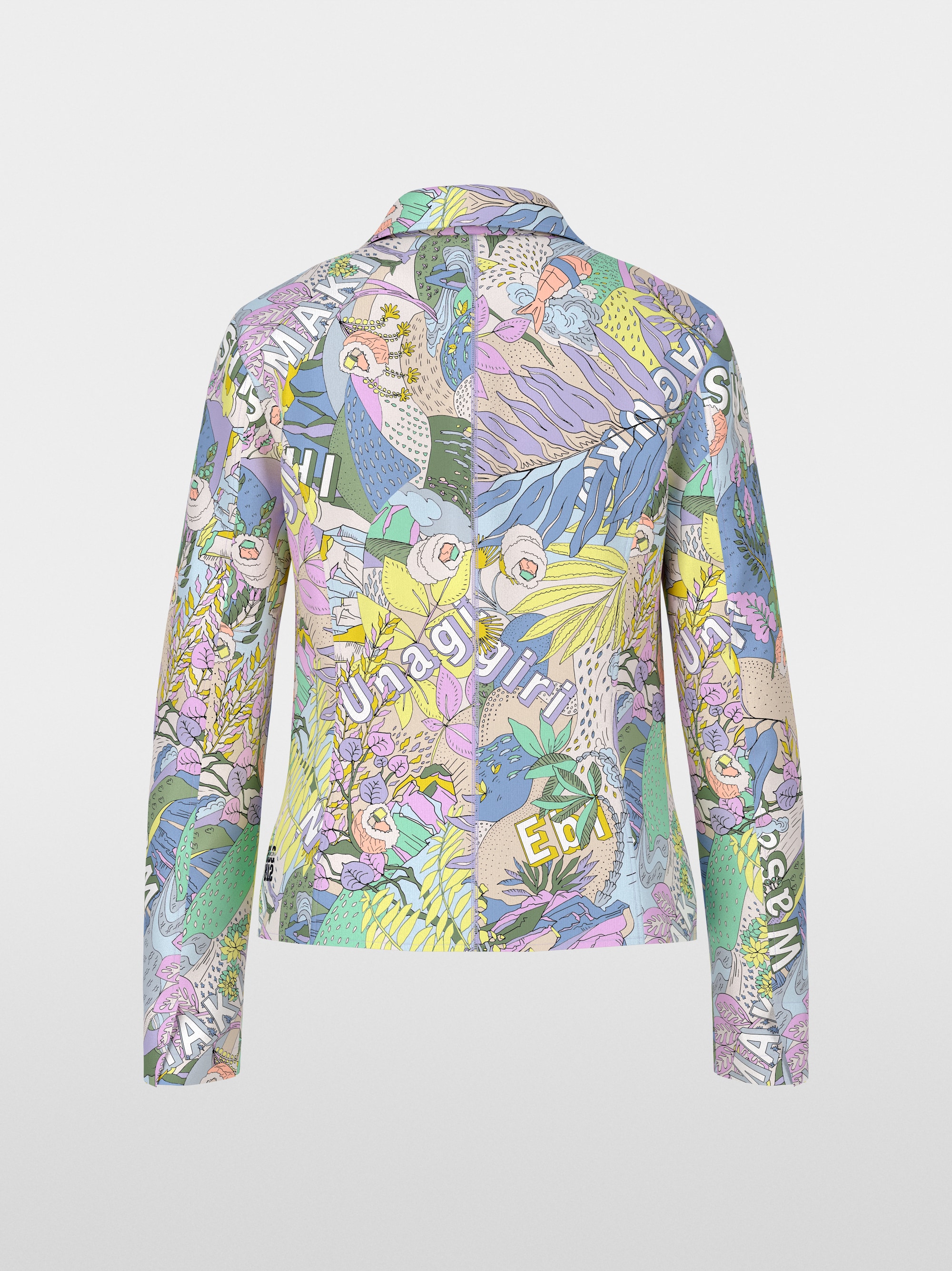 Marc-Cain Printed blazer in scuba jersey