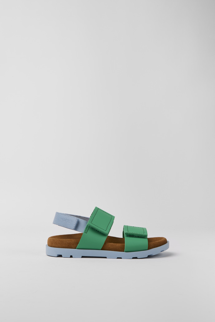 Brutus Sandal Blue and green leather sandals for boys