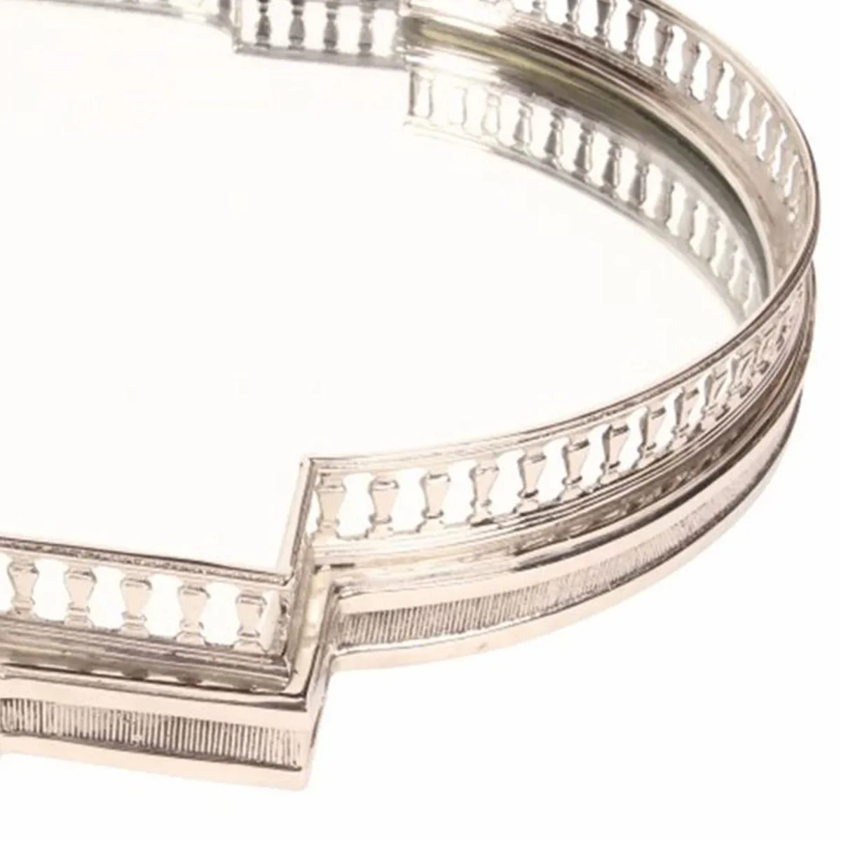 Barock Tablett Silber 85 cm - Barockstil Gastronomie Accessoires