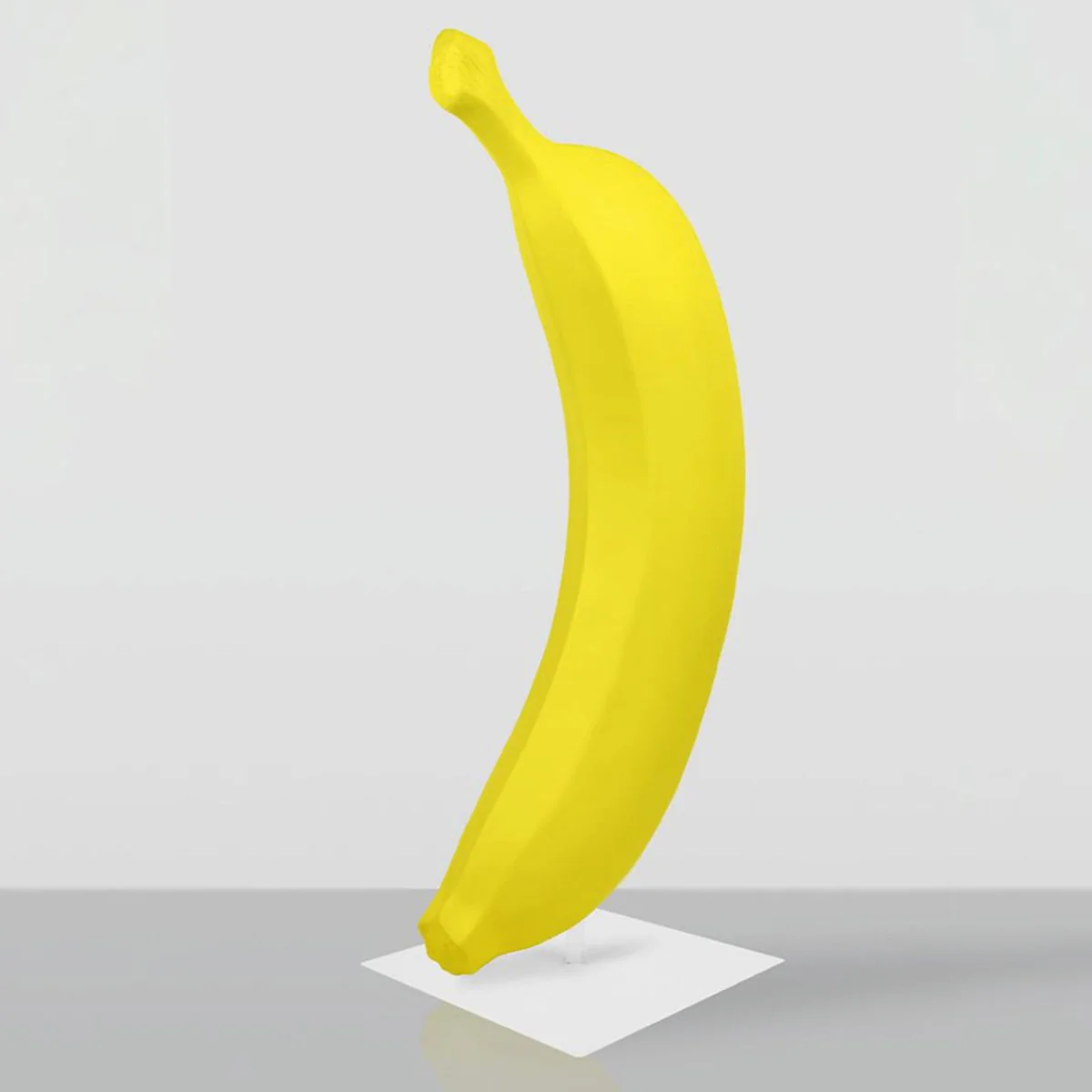 XXL Deko Banane mit Ständer Gelb / Weiß H. 170 cm - Garten Deko