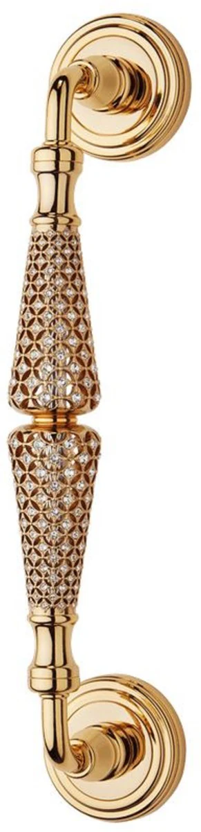 Barock Türgriff Set mit Swarovski Kristallglas H. 27,1 cm - Made in Italy