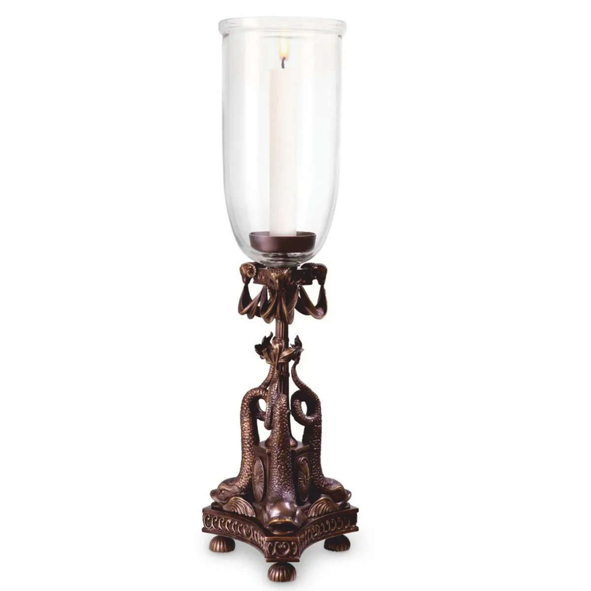 Luxus Barock Kerzenleuchter Bronze H. 68 cm - Barock Deko Accessoires