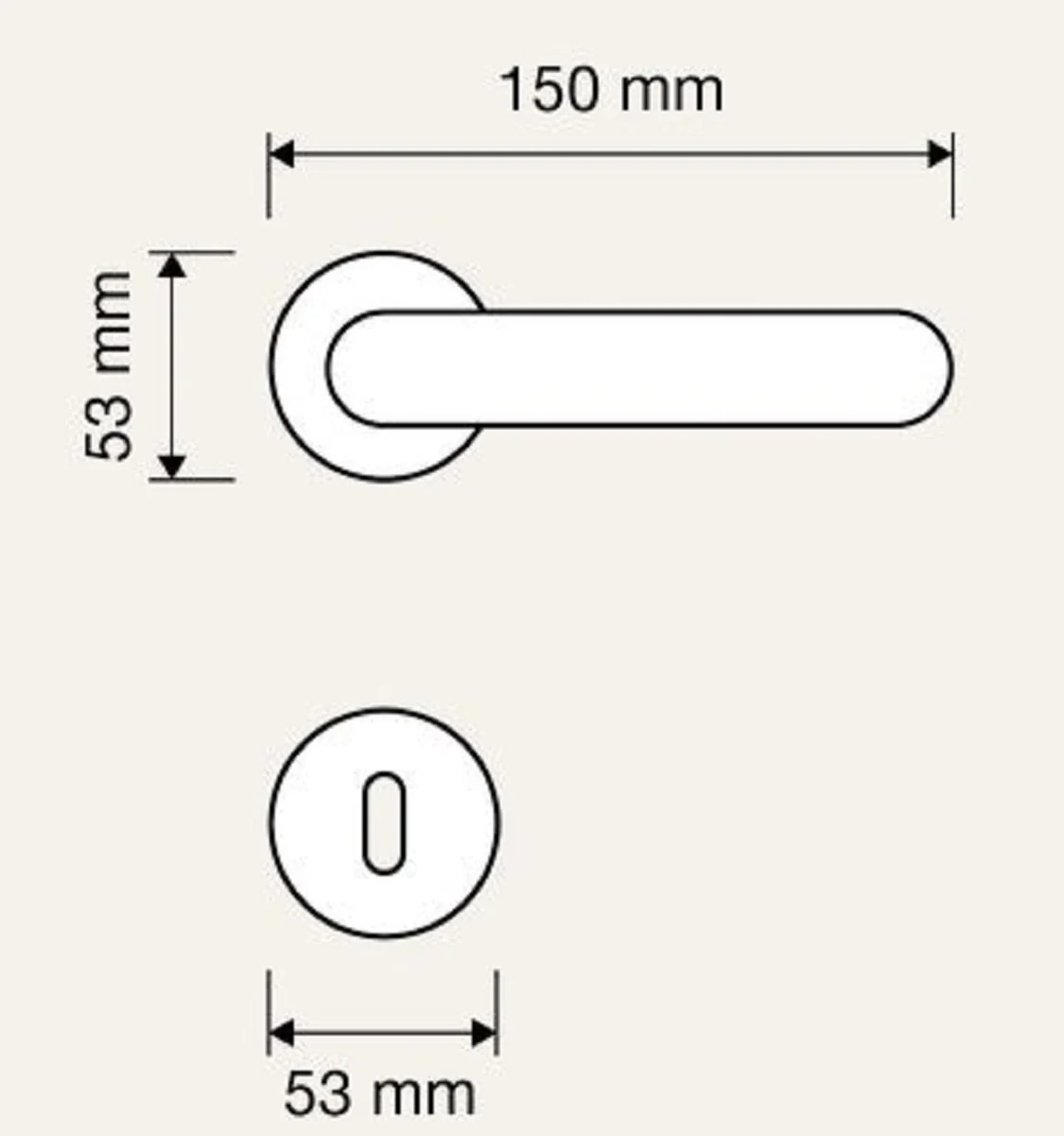 Jugendstil Türgriff Set Französisches Gold 15 x H. 5,3 cm - Barock & Jugendstil Türklinken