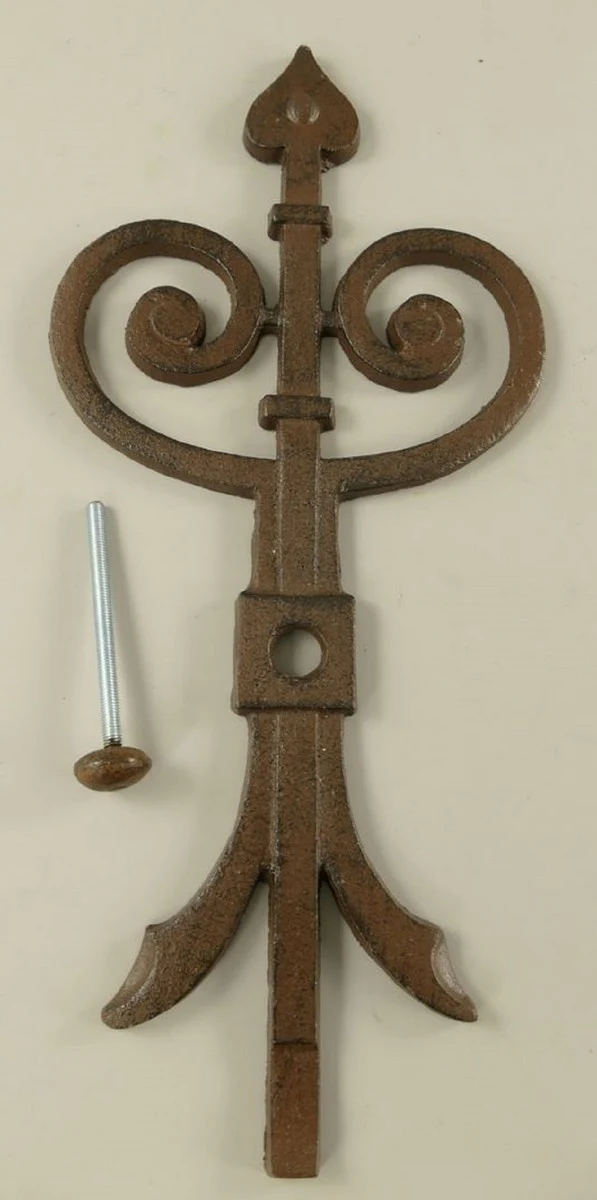 Wanddeko Anker Rustikal Braun 23 x 1,5 x H. 50 cm - Nostalgischer Metall Anker - Wohnzimmer Deko - Garten Deko - Terrassen Deko - Deko Accessoires