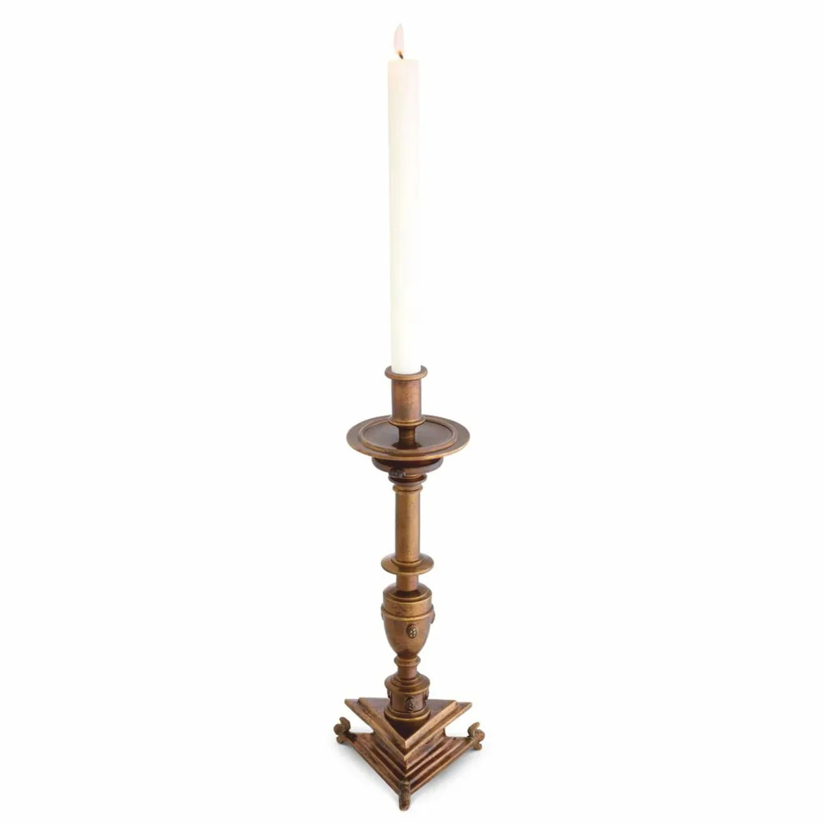 Luxus Barock Kerzenständer Antik Gold H. 39,5 cm - Barock Deko