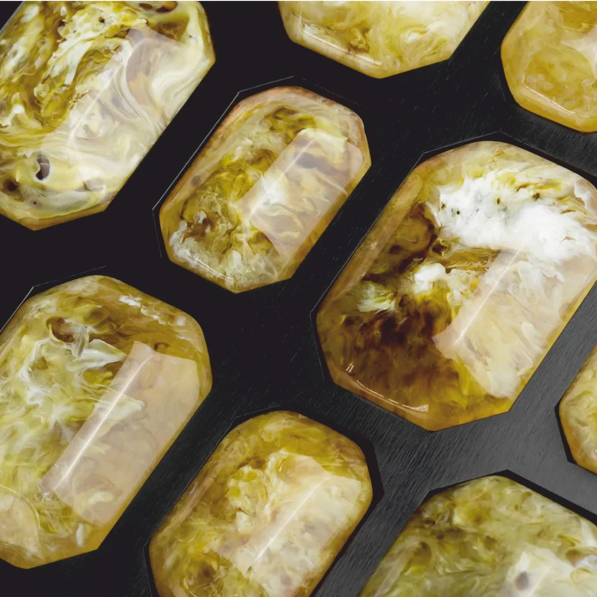 Luxus Schmuckkasten Schwarz / Gelb 37,5 cm - Aufbewahrungsbox