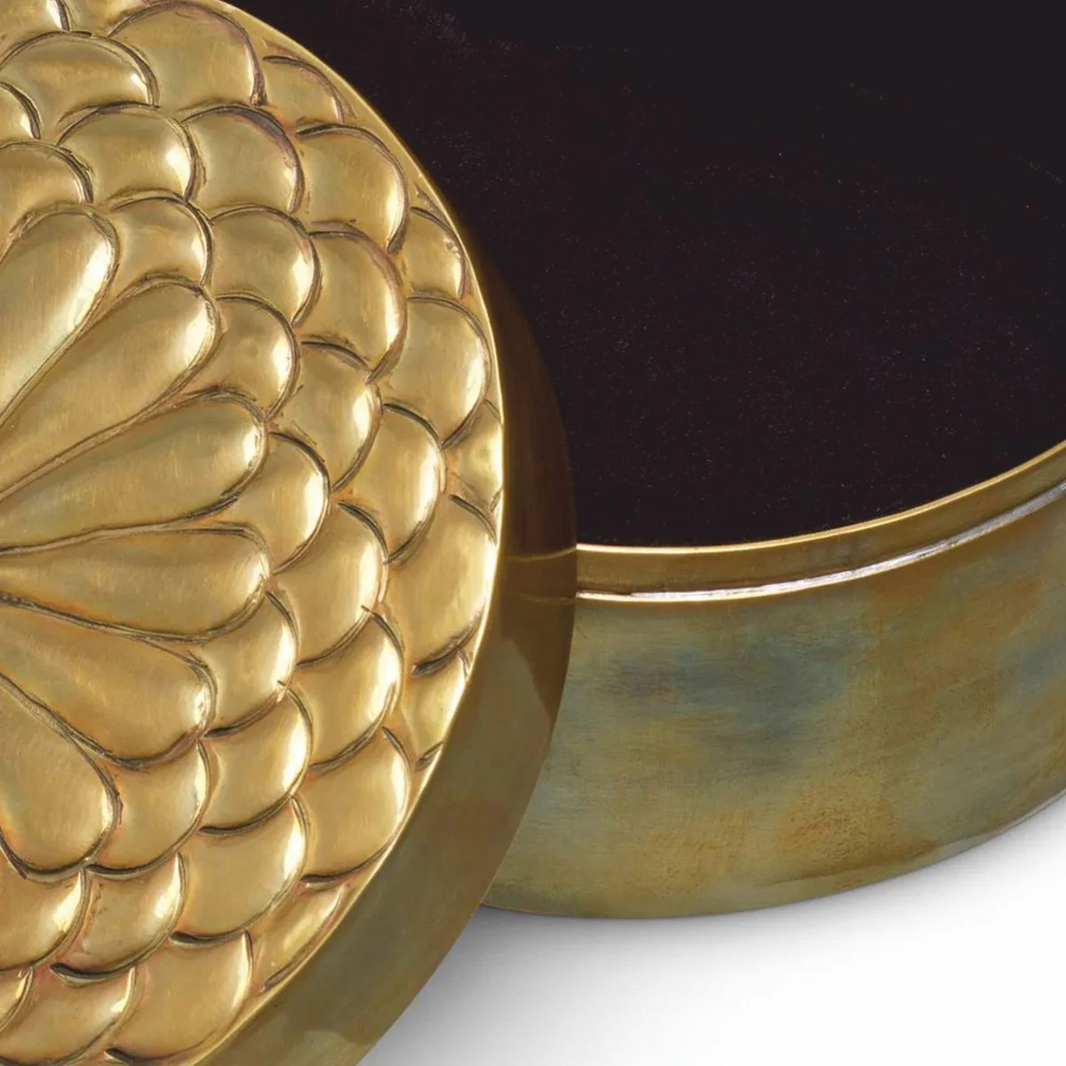 Luxus Aufbewahrungsbox Antik Messing 28 cm - Luxus Accessoires