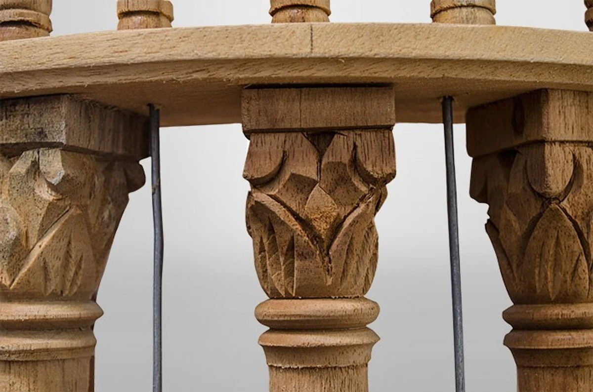 Barock Vogelpalast handgeschnitzt aus Mahagoniholz H250cm - Vogelhaus Vogelkäfig Antik Stil