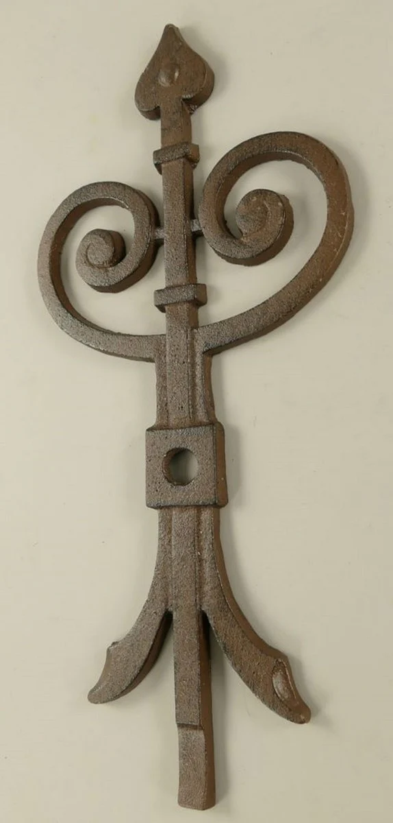 Wanddeko Anker Rustikal Braun 23 x 1,5 x H. 50 cm - Nostalgischer Metall Anker - Wohnzimmer Deko - Garten Deko - Terrassen Deko - Deko Accessoires