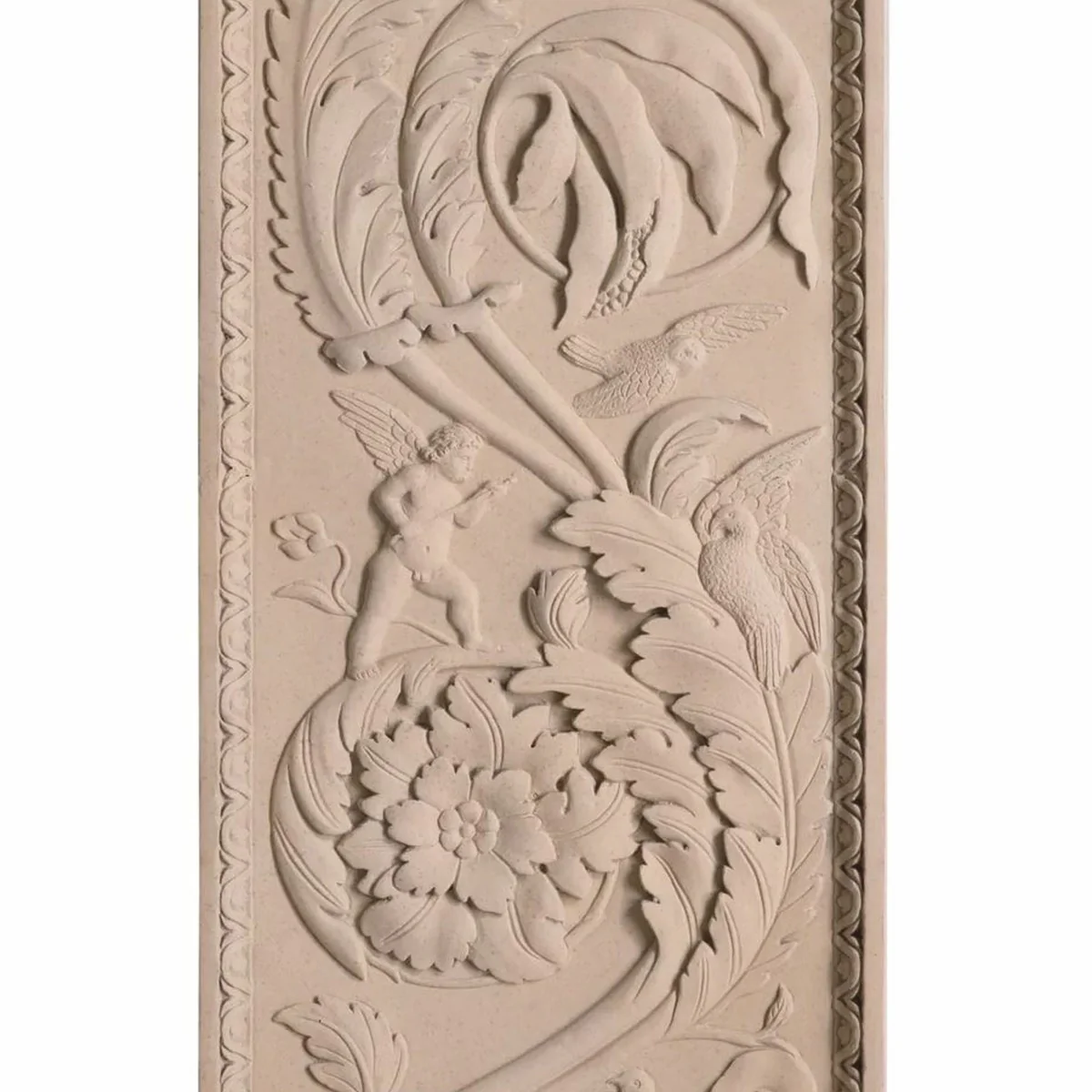 Luxus Barock Wandrelief Sandfarben 179 cm - Barock Wanddeko