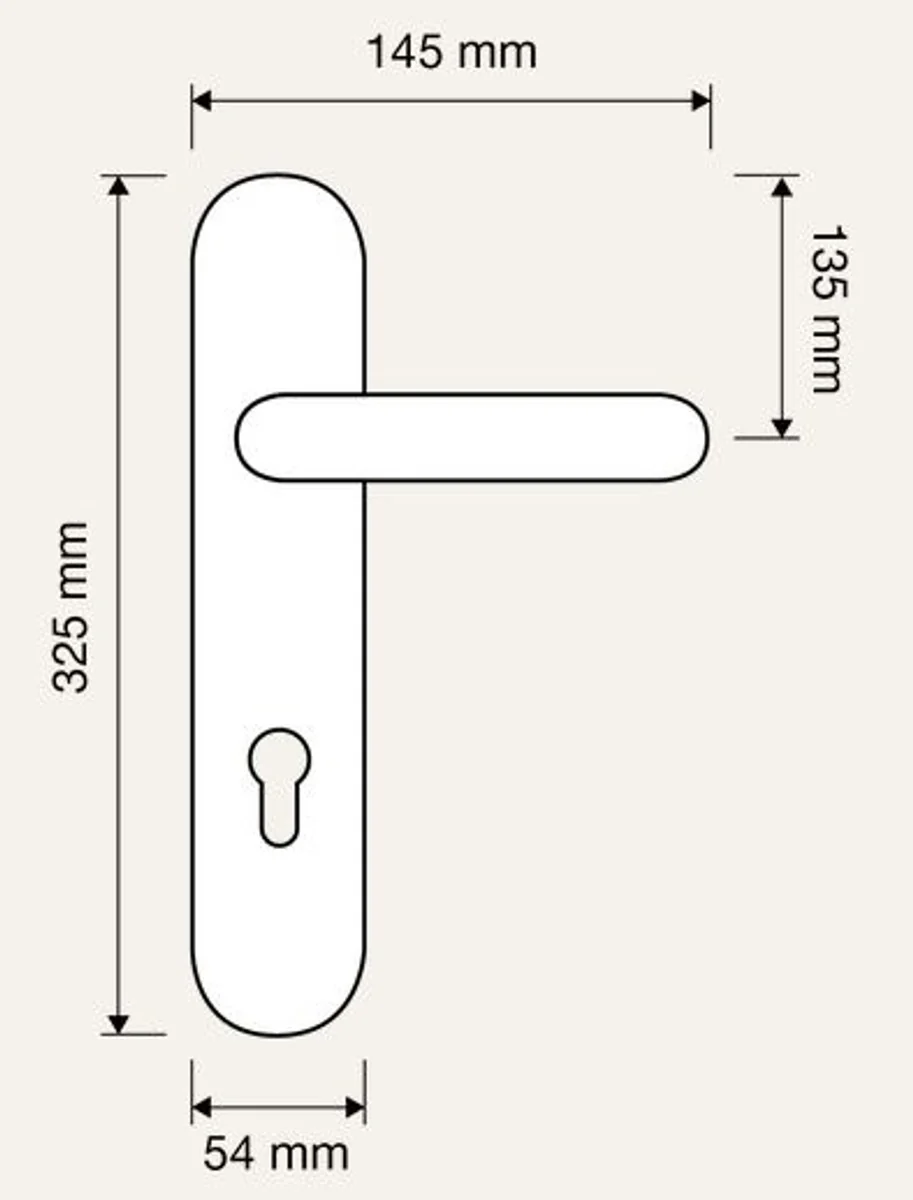 Luxus Barock Türklinken Set mit Swarovski Kristallglas Gold 14,5 x H. 32,5 cm - Barockmöbel