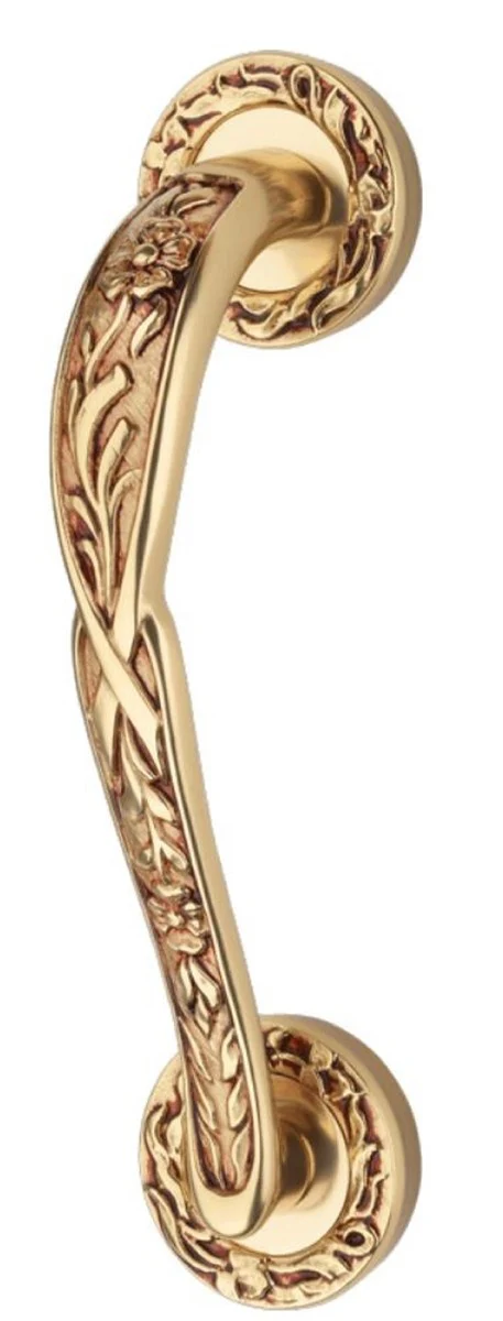 Jugendstil Türgriff Set Französisches Gold 5,3 x 23 cm - Luxus Qualität