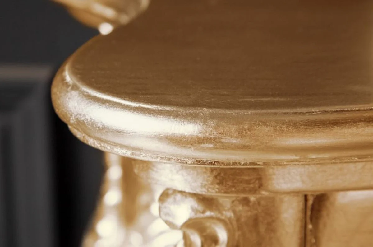 Barock Konsole Gold - Handgefertigter Konsolentisch mit edlen Verzierungen - Barock Möbel