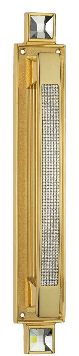 Luxus Türgriff Set mit Swarovski Kristallglas Gold 6 x H. 38 cm - Hotel Accessoires