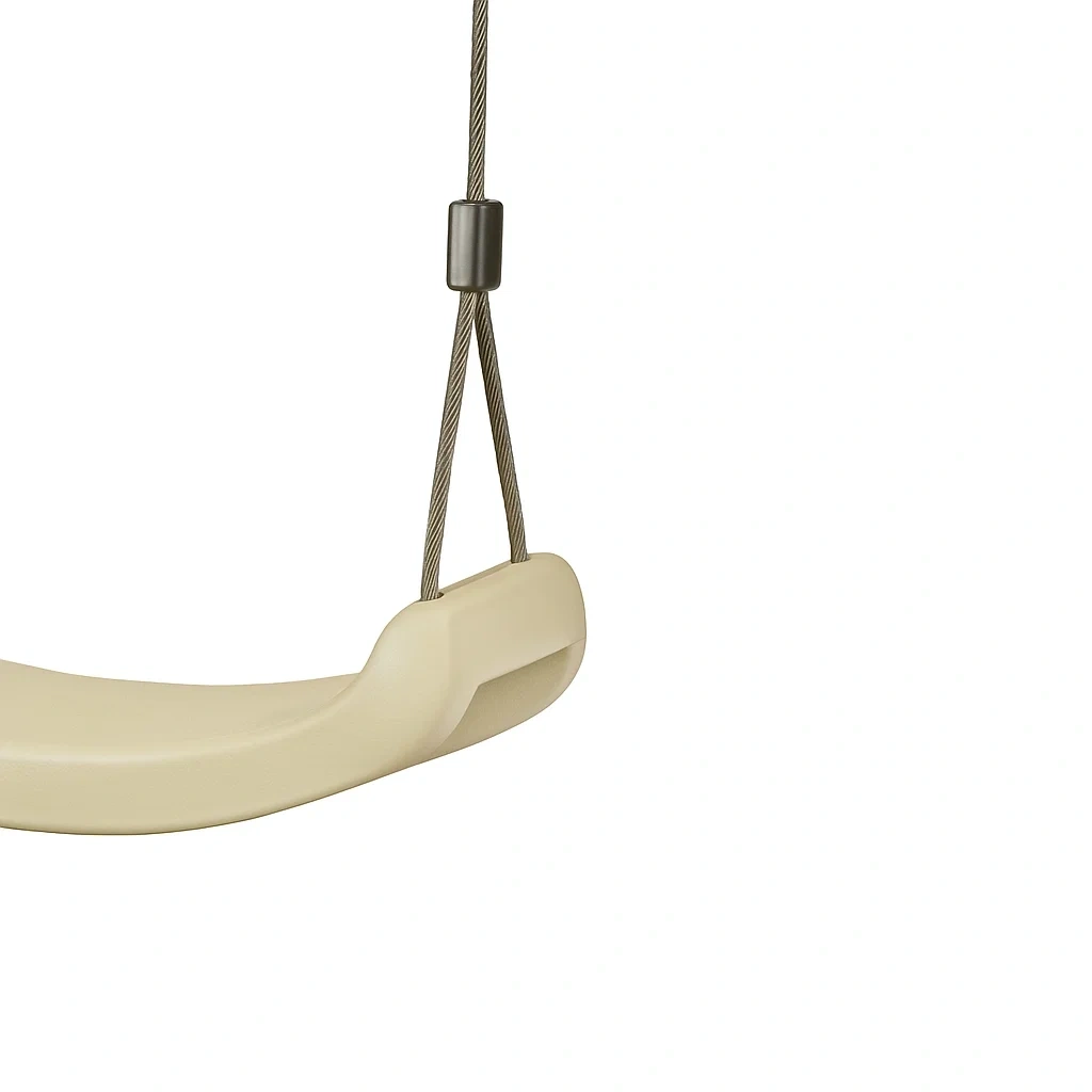 Kinderschaukel 170x160x195 cm gelber Stahl - NPgPXIso28sr