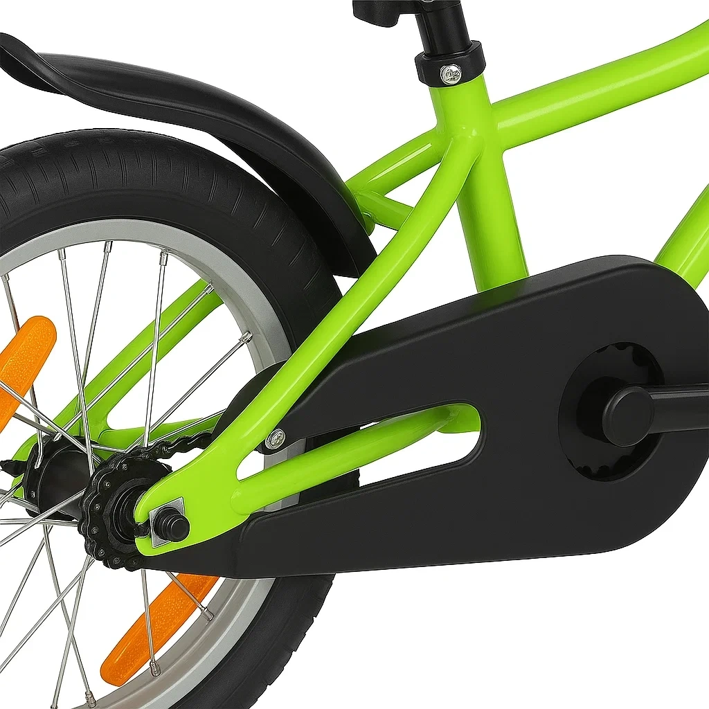 Kinderfahrrad 16 Zoll, grün, geeignet für Kinder von 4 bis 6 Jahren - TnphHnXYm7FA