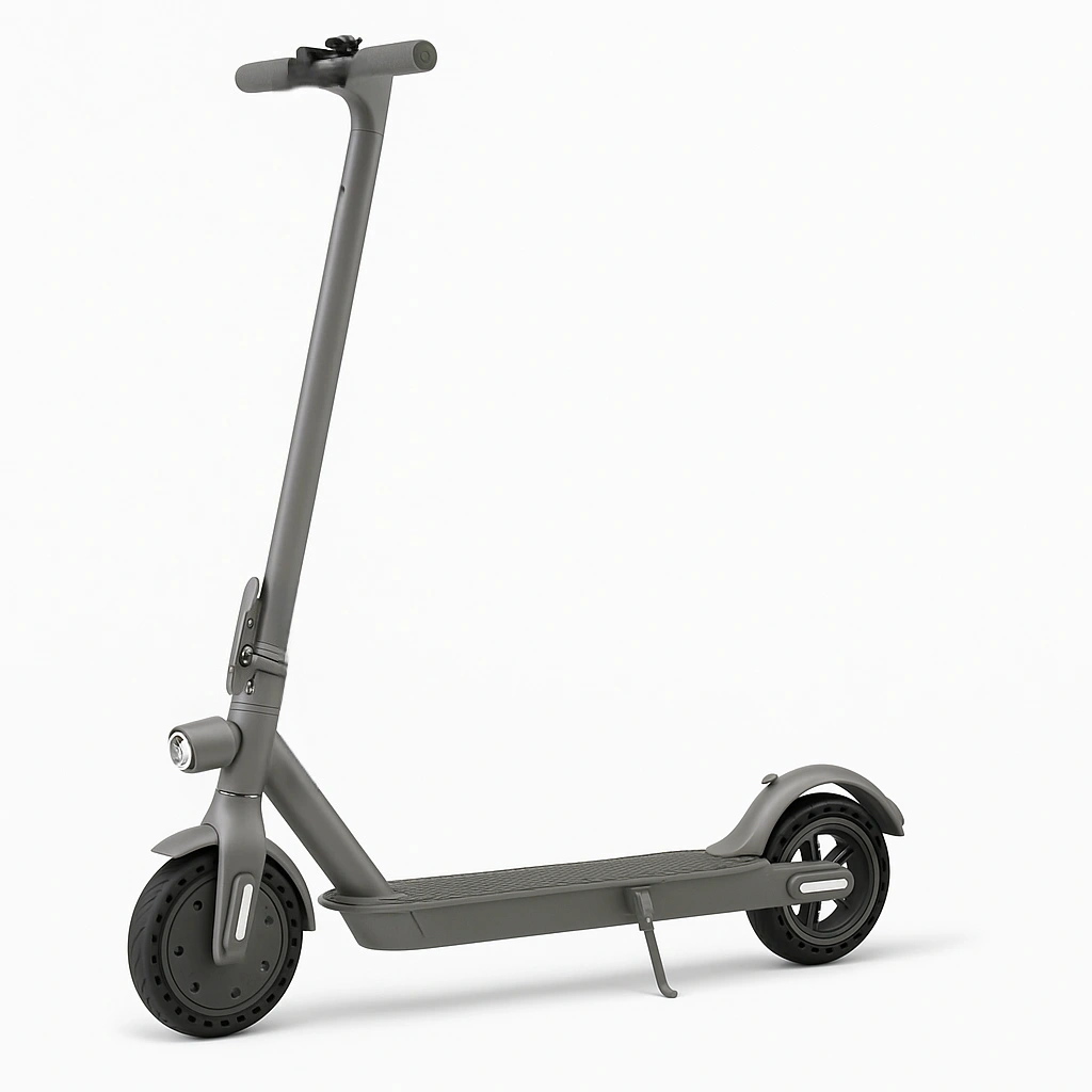 Grauer Kinderroller, Metallrahmen, geeignet für Kinder