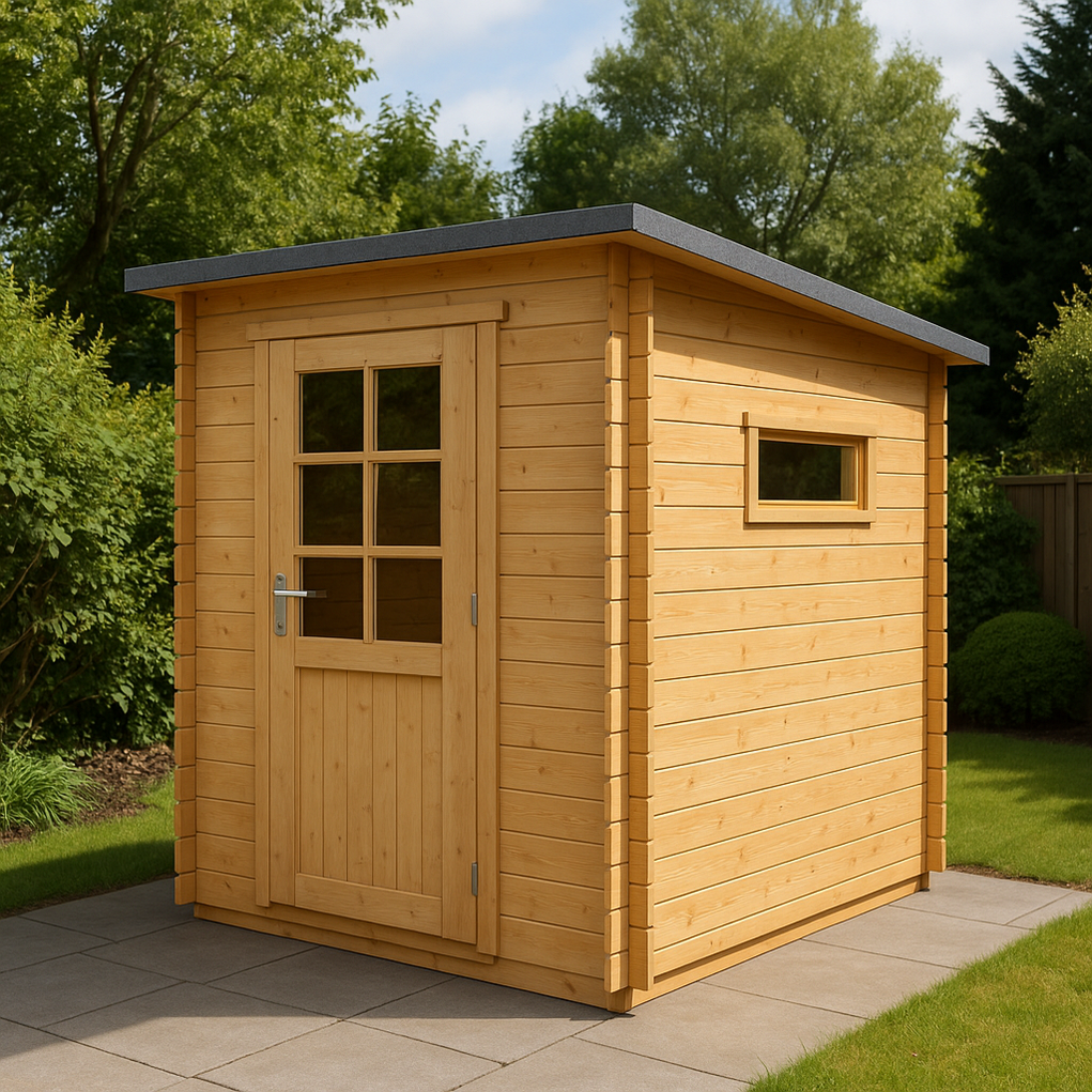 Gartenhaus aus Holz 220x200x230 cm natur wrcjXVd379RX