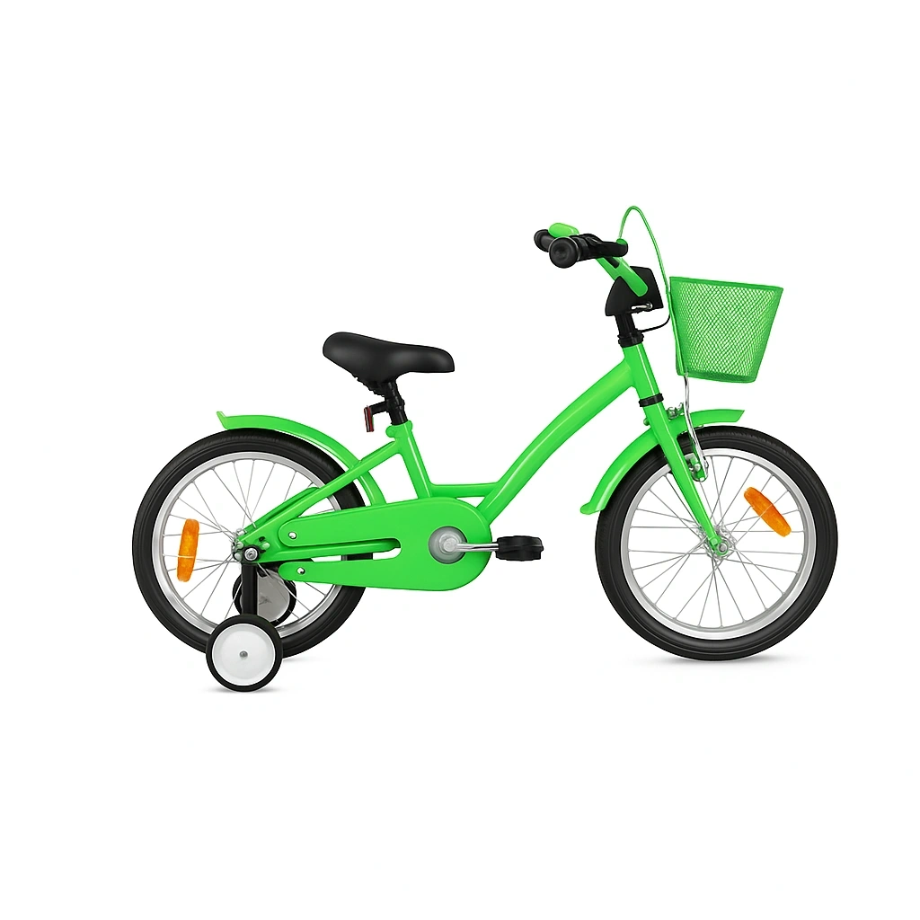 Grünes Kinderfahrrad mit 12-Zoll-Rädern und Stahlrahmen - dwaBnKEV91nM