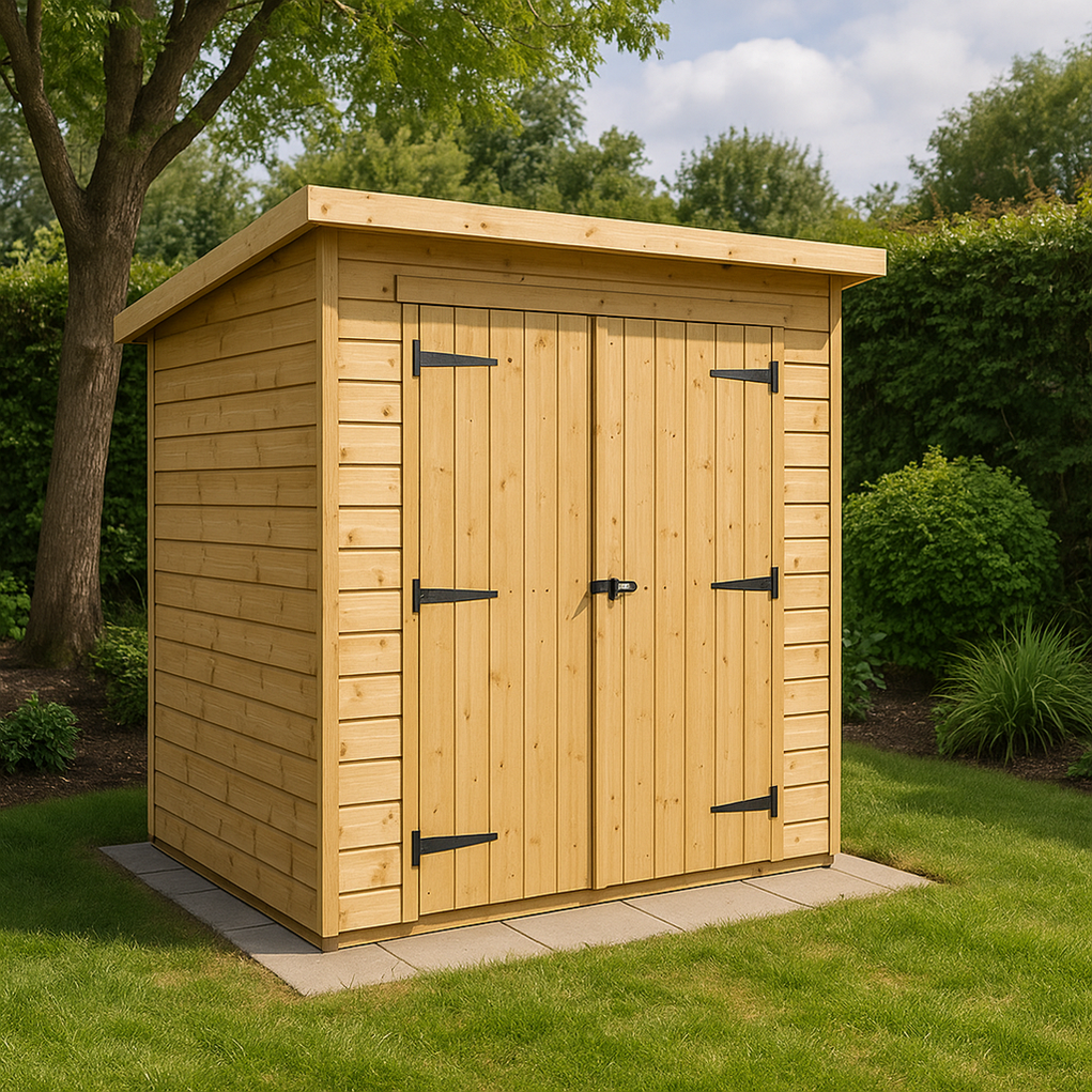 Gartenhaus aus Holz 200x120x200 cm natur ZoIsFyQ378Ik