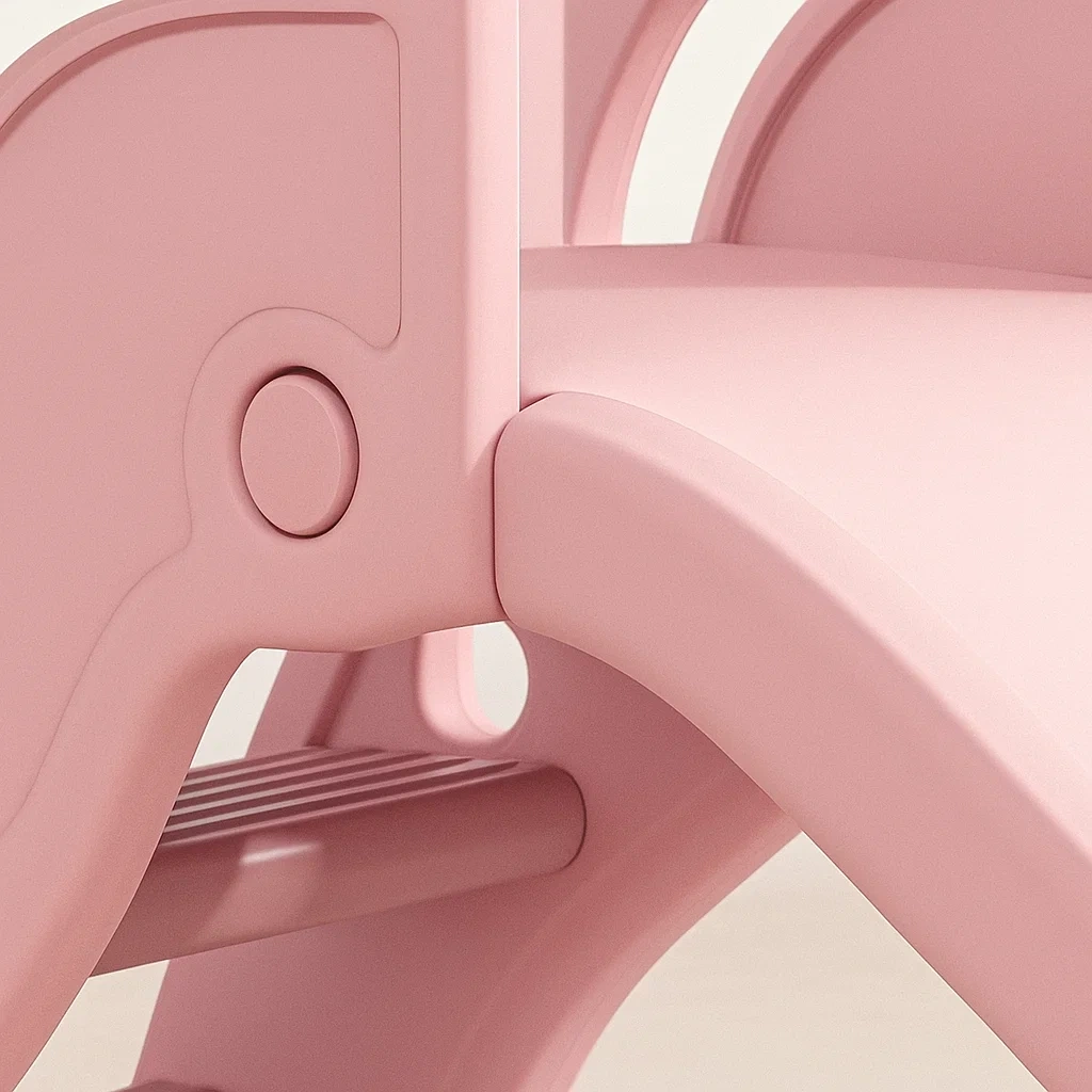 Rosa Rutsche 145x38x70 cm für Kinder von 2 bis 6 Jahren, faltbar - uGtvikTH79CH