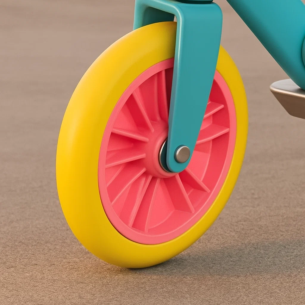 Pink/Blau/Gelbe Kinderroller, geeignet für Kinder von 4-8 Jahren - PRMQMghR66uf