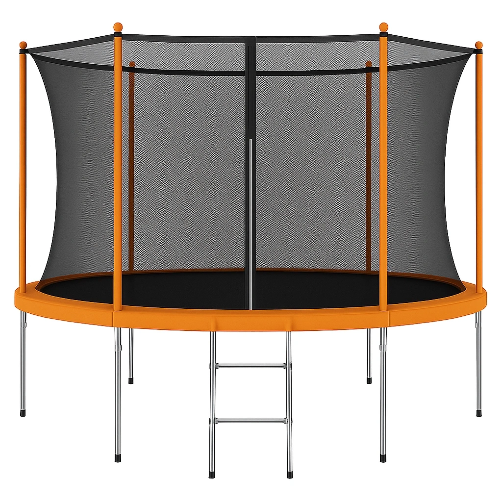 Rundes Trampolin 305x250 orange für den Außenbereich - bHmuOysf18Md