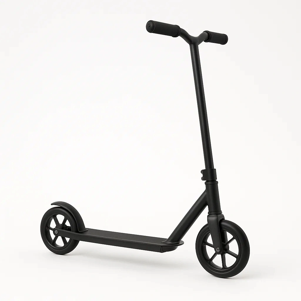 Kinderroller, schwarz, Metallrahmen, geeignet für Kinder und Jugendliche