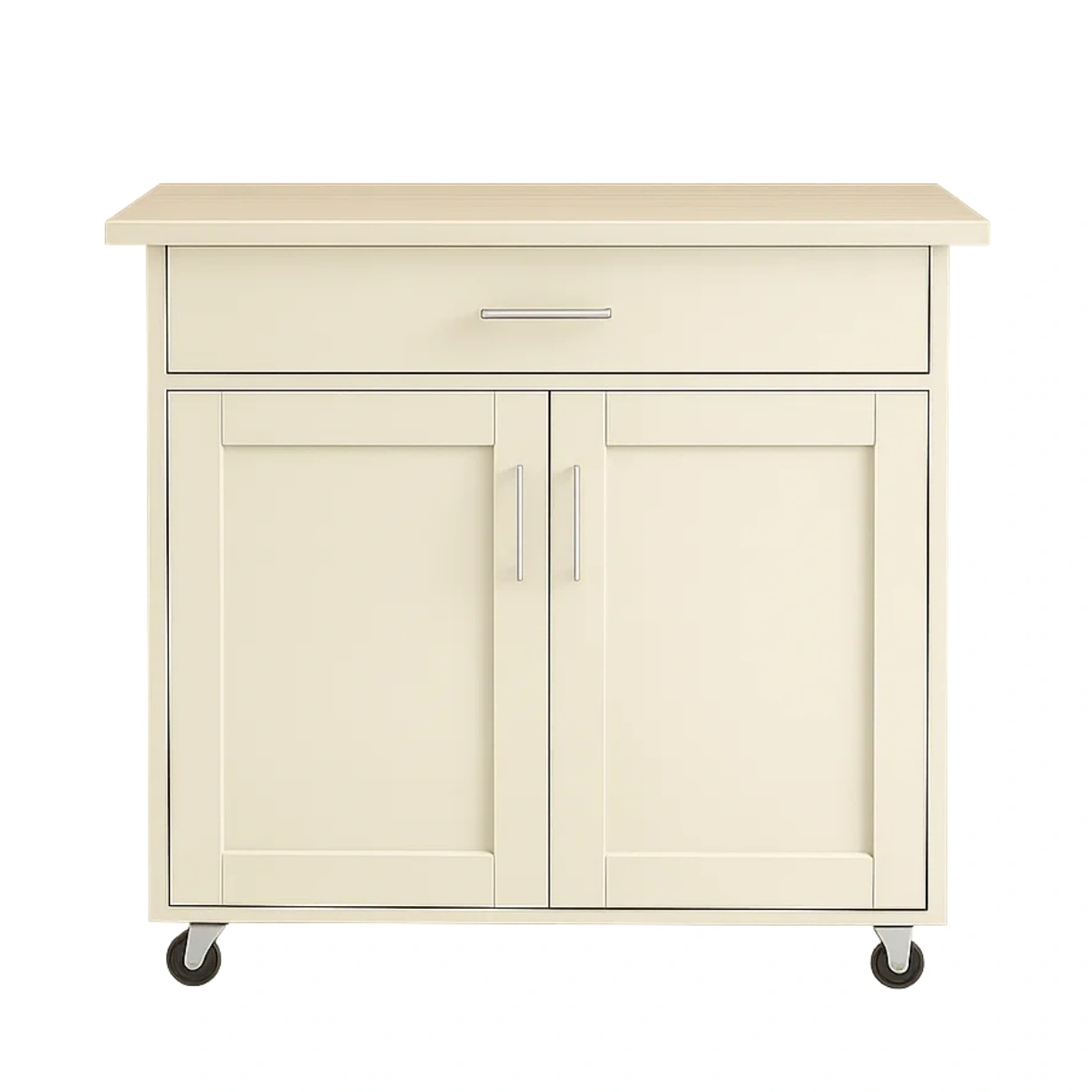 Kücheninsel mit Rollen und Stauraum, Maße 80 x 40 x 80 cm, für die heimische Küche. - e2XSRzHH9Jfn