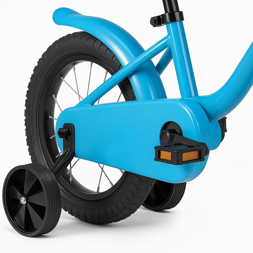 Kinderfahrrad 14 Zoll blau 3 bis 6 Jahre - ONwVgsqwT3PU