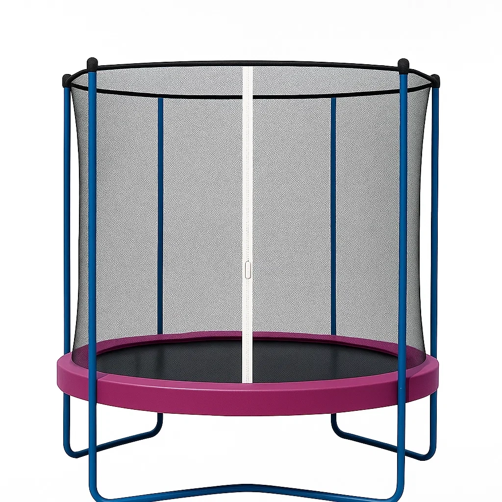 Trampolin 140x190 cm schwarz/blau/fuchsia - KjiSmXAo24VE