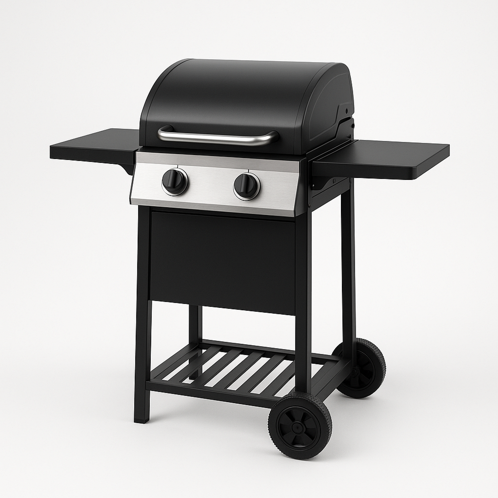 Gasgrill 93x47x105 cm schwarz VPhLbTE354Fe