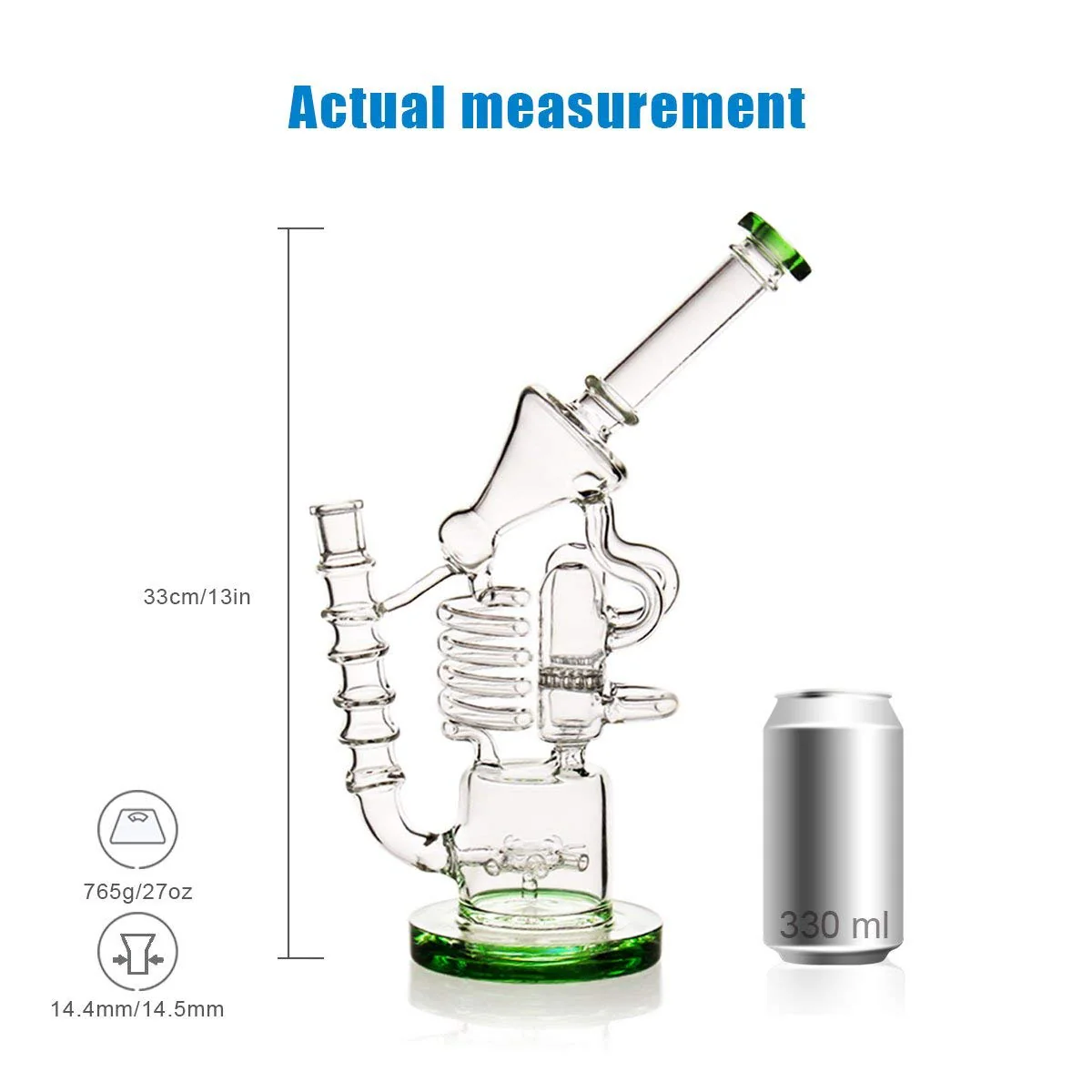 Recycler Galss Bong | 14.4mm 13inch - RORA