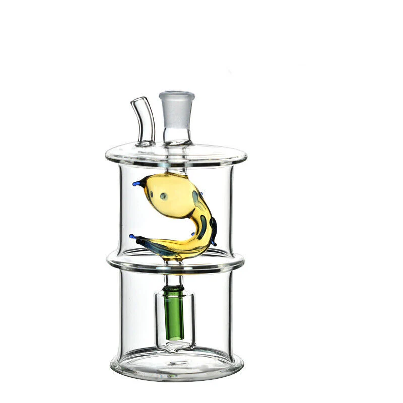 Mini Fish Glass Water Pipe | 11cm 4.3 inch - RORA