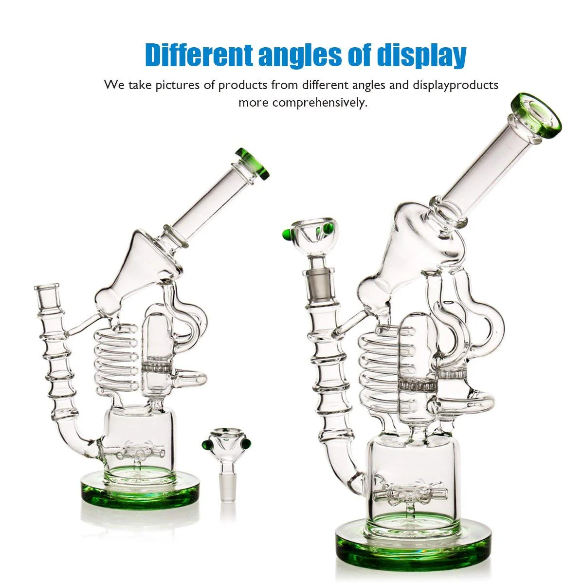Recycler Galss Bong | 14.4mm 13inch - RORA
