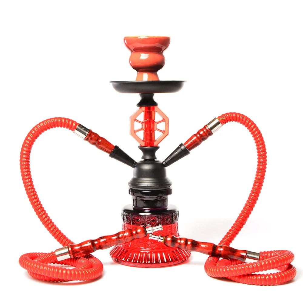Arabic hookah set double tube glass hookah kettle / 26cm - RORA