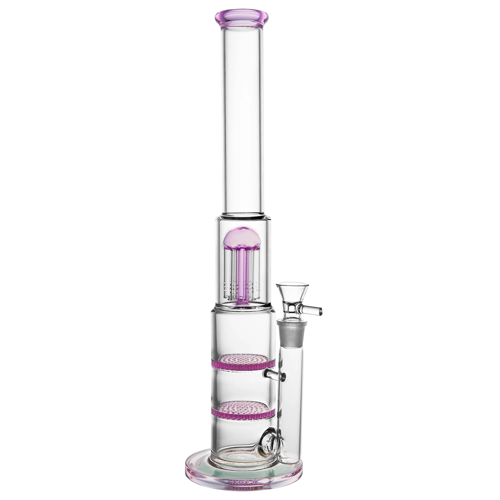 Pink Heavy Bubbler Glass Bong | 18mm16inch - RORA