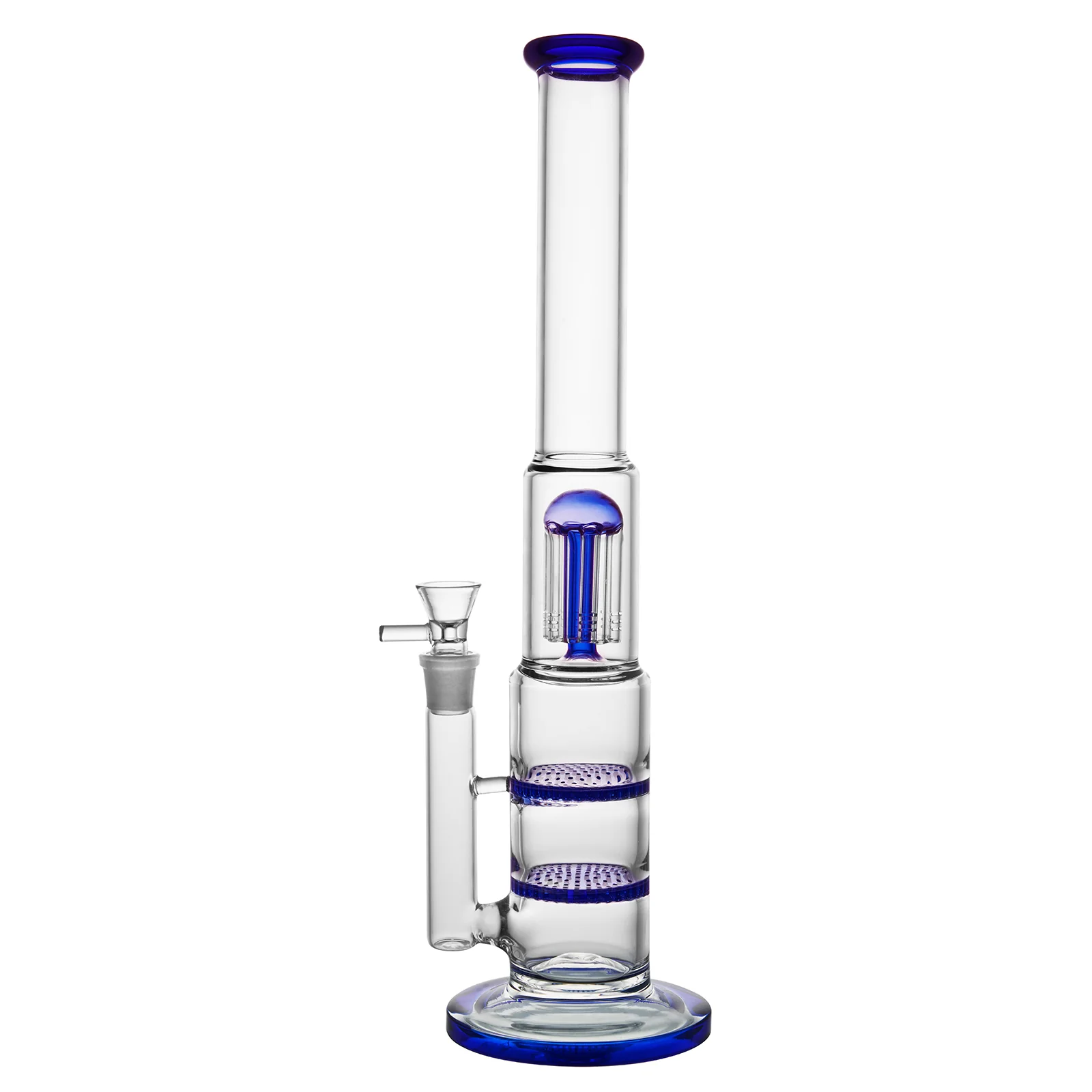Blue Heavy Bubbler Glass Bong | 18mm16inch - RORA