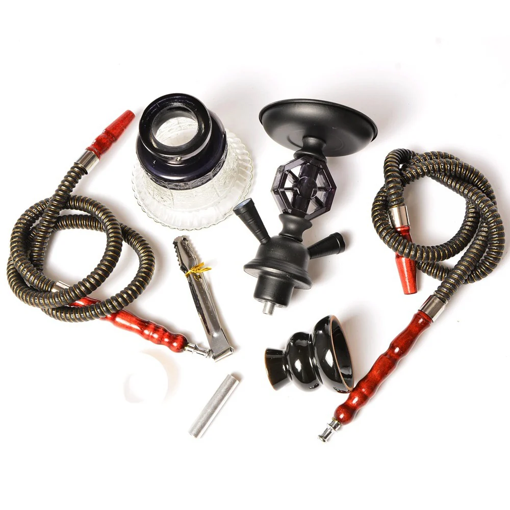 Arabic hookah set double tube glass hookah kettle / 26cm - RORA