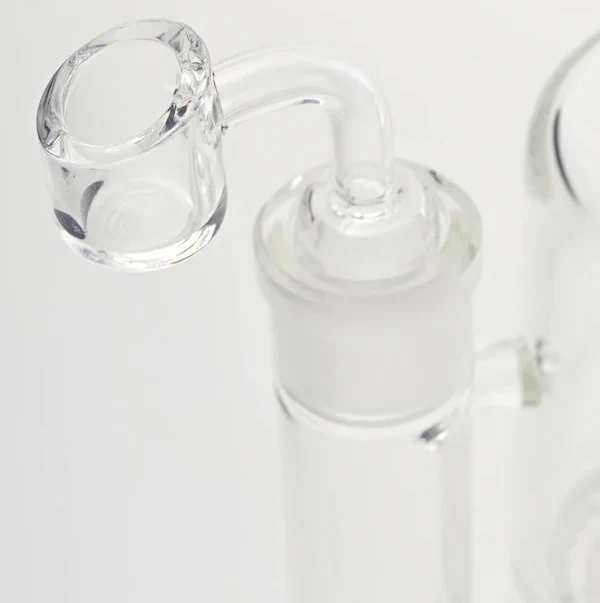 Clear Dab Rig Glass Bong Water Pipe Beaker Bubbler | 8 Inch