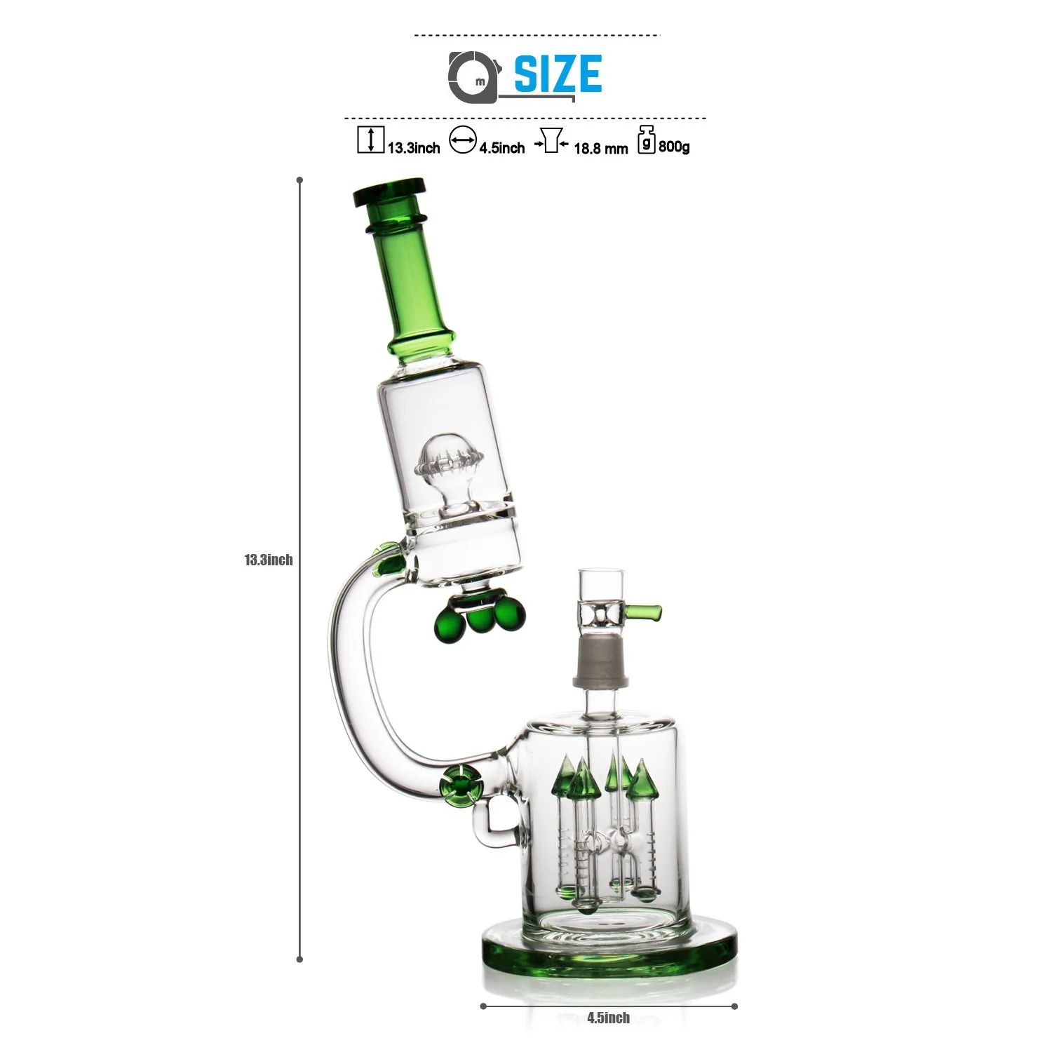 Microscope Glass Bong | 14 inch - RORA
