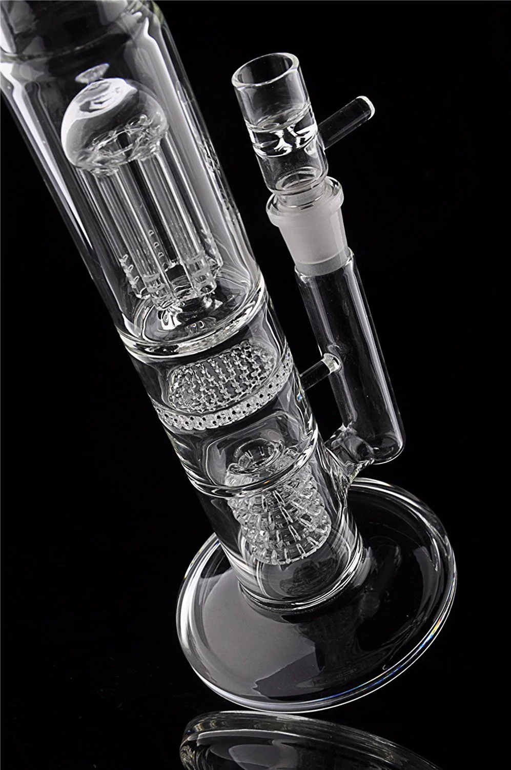 Clear Big Honeycomb Glass Bongs | 18mm 16.5inch - RORA