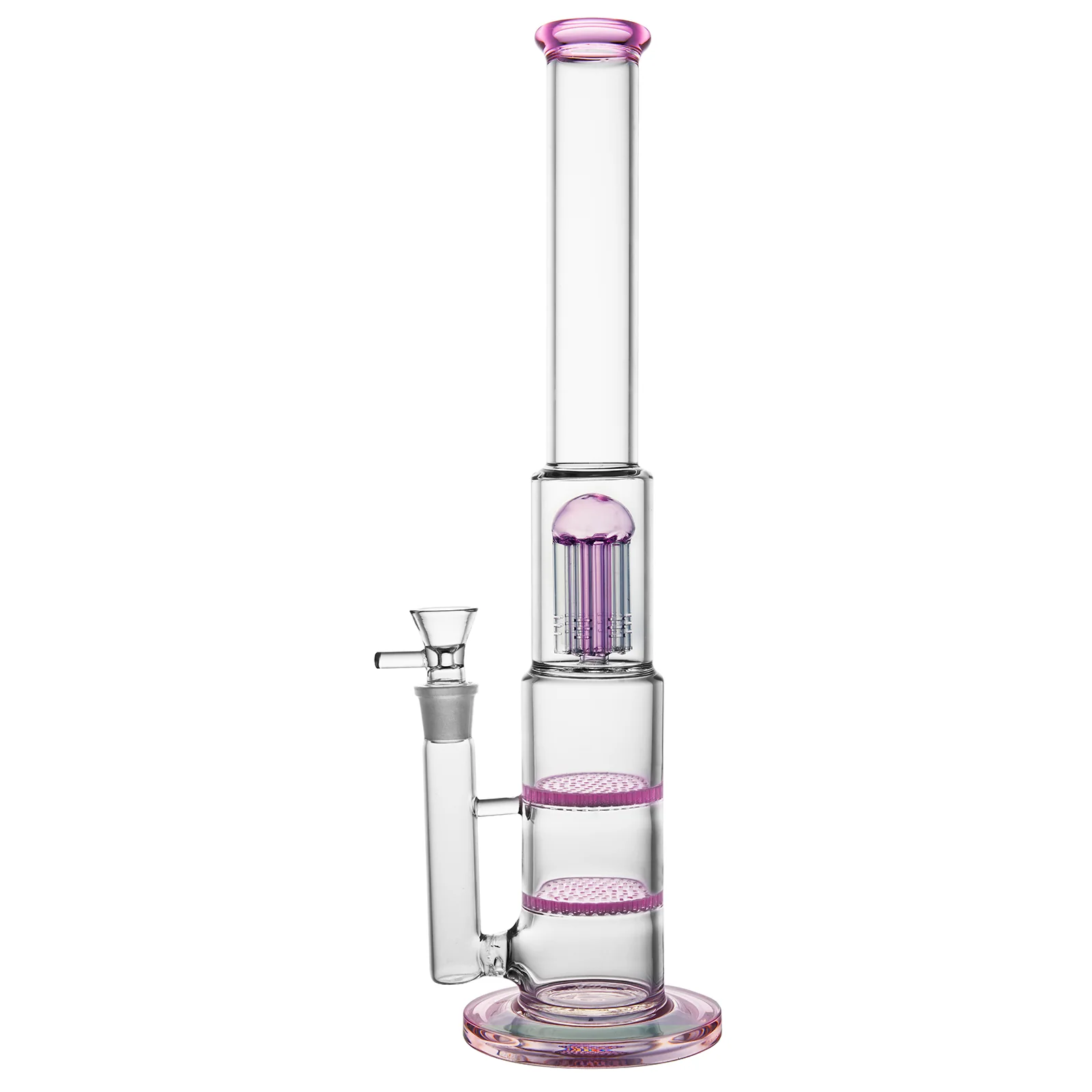 Pink Heavy Bubbler Glass Bong | 18mm16inch - RORA