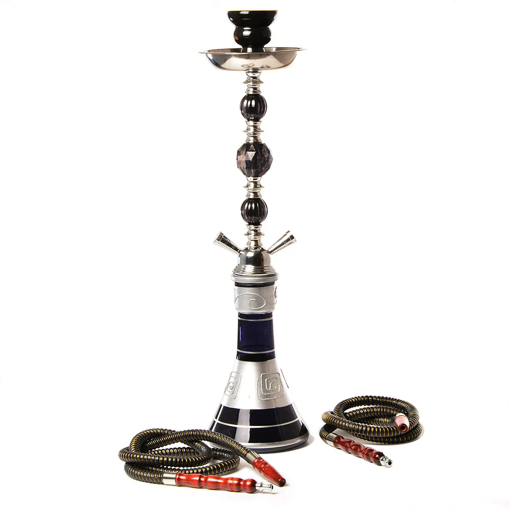 Double tube hookah set Arabic glass hookah kettle / 53cm high - RORA