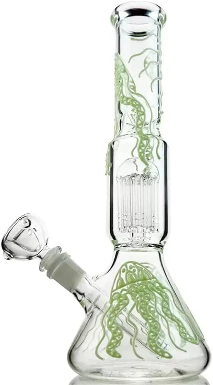 Glowing Beaker Glass Bong | 11