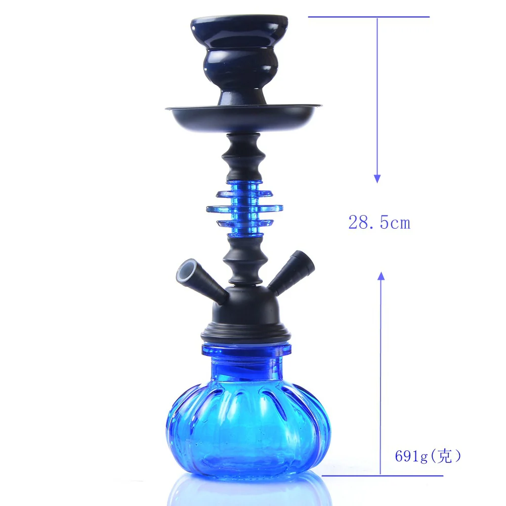 Hookah Arabian hookah glass small double-tube tobacco bottle - RORA