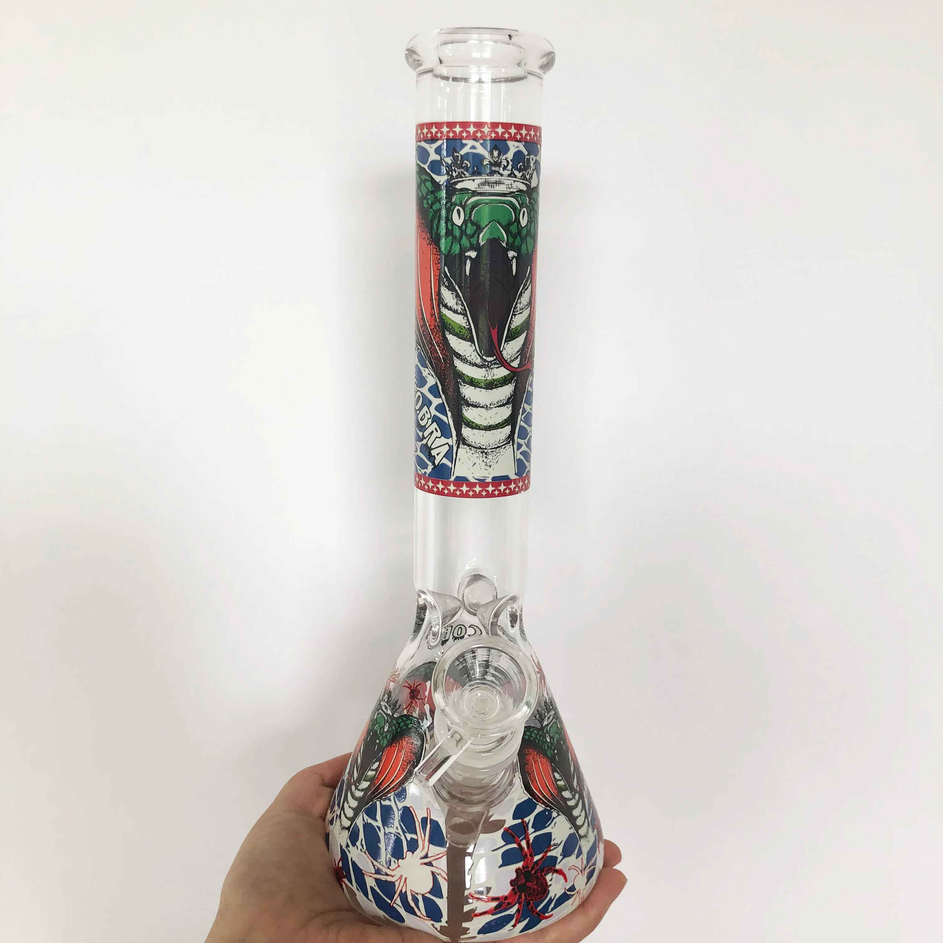 King Cobra Beaker Ice Bong |  11 inch - RORA