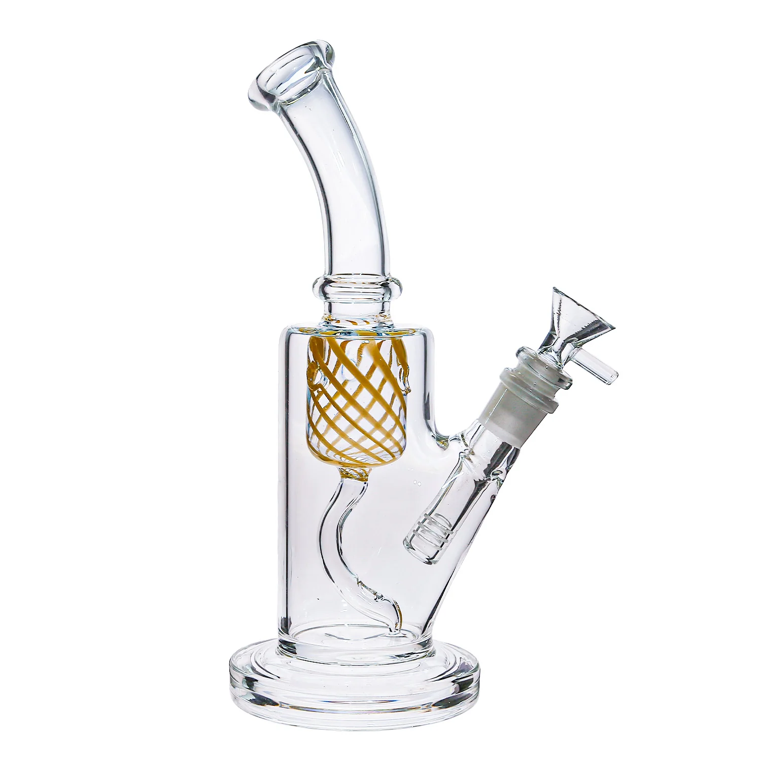 Handmade Glass Water Bongs Recycler Water Pipe  with 14.5mm Joint - RORA