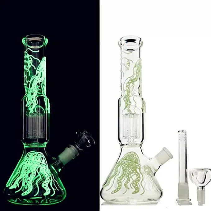 Glowing Beaker Glass Bong | 11